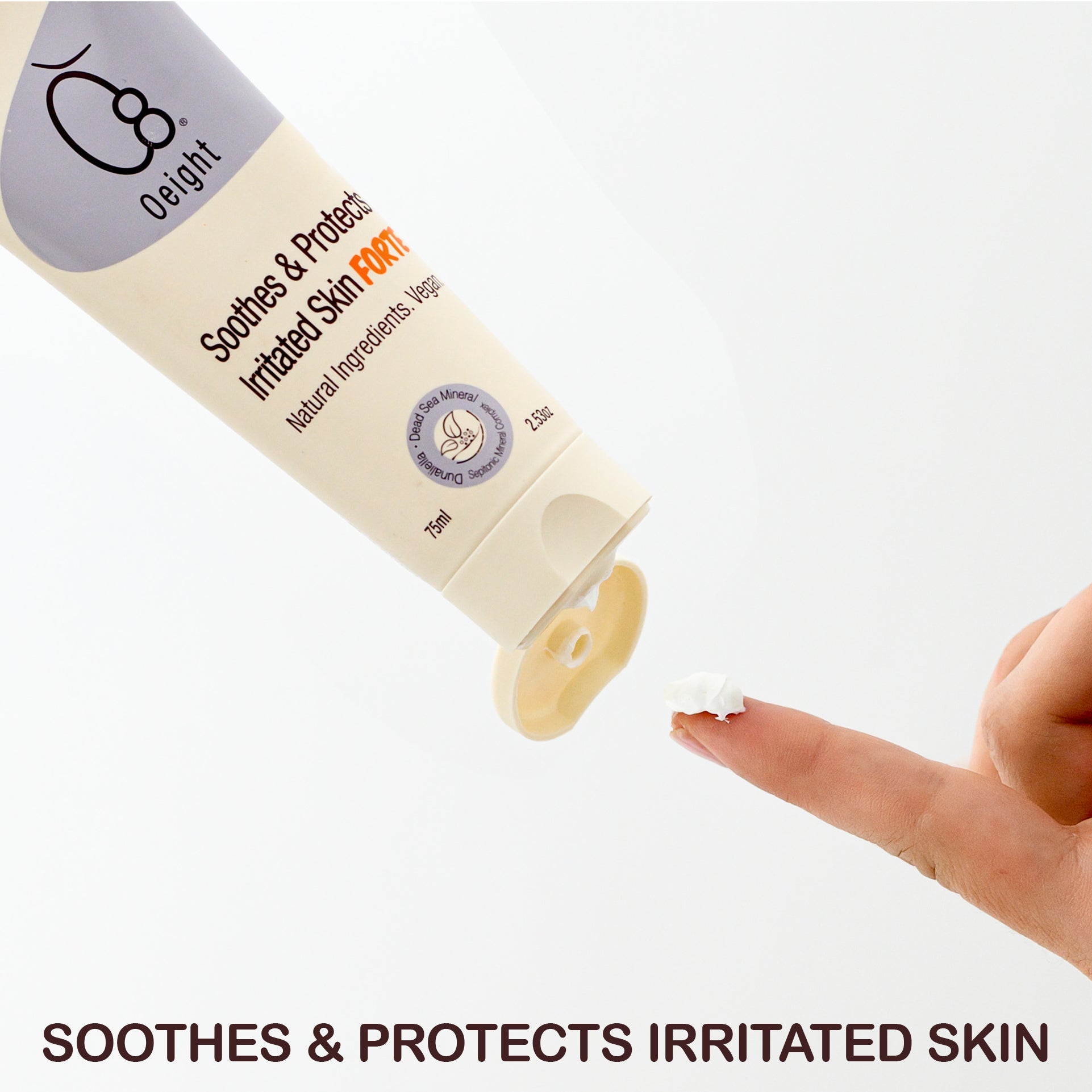 oeight irritated skin close up